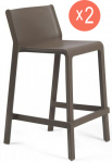 Комплект пластиковых полубарных стульев Trill Stool Mini Set 2
