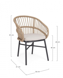 Кресло плетеное с подушкой-thumbs-Фото3