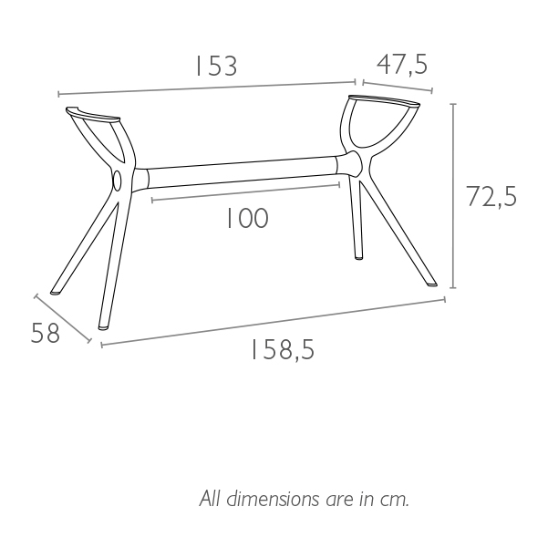Подстолье пластиковое Air Legs XL