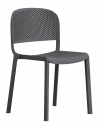 Стул пластиковый PEDRALI Dome стеклопластик антрацит Фото 1