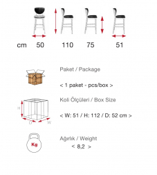 Стул барный с обивкой-thumbs-Фото3