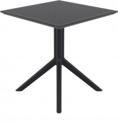 Стол пластиковый Sky Table 70, черный, 700х700х740 мм