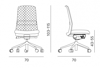 Кресло офисное на колесах-thumbs-Фото3