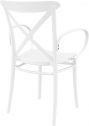 Кресло пластиковое Siesta Contract Cross XL стеклопластик белый Фото 6
