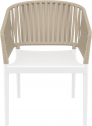 Кресло пластиковое с подушками Siesta Contract Portofino стеклопластик, полипропилен, полиэстер белый, бежевый, бежевый Фото 13