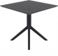 Стол пластиковый Siesta Contract Sky Table 80 сталь, пластик черный Фото 6