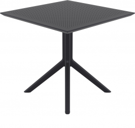 Стол пластиковый Sky Table 80, черный, 800х800х740 мм