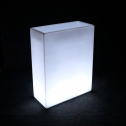 Кашпо пластиковое светящееся LED High полиэтилен белый Фото 1