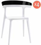 Комплект пластиковых кресел Luna Set 4
