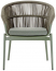 Кресло плетеное с подушкой Grattoni Tropea алюминий, роуп, олефин зеленый Фото 1