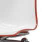 Система сидений на 4 места Scab Design Zebra Bicolore Bench сталь, технополимер белый, оранжевый Фото 5