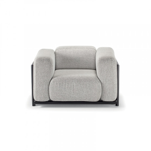 Комплект мягкой мебели Grattoni Rule Alu алюминий, олефин темно-серый, кремовый Фото 4