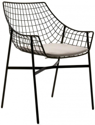 Кресло металлическое с подушкой-thumbs-Фото1