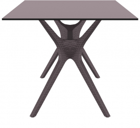 Стол пластиковый Ibiza Table 180, коричневый, 1800х900х740 мм