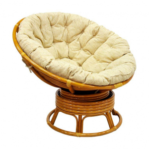 Кресло механическое Ecodesign Papasan натуральный ротанг коньяк Фото 1