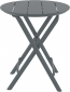 Стол пластиковый складной Siesta Contract Helen Folding Table Ø60 пластик темно-серый Фото 7