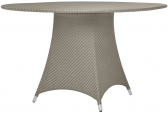 Стол плетеный обеденный JANUS et Cie Amari алюминий, искусственный ротанг палладиевый саржевый Фото 1