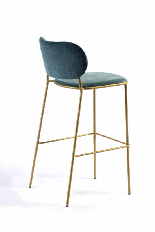 Стул барный с обивкой Nuta Light Stool 77