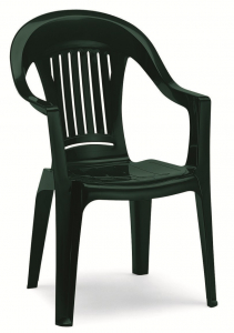 Кресло пластиковое SCAB GIARDINO California Monobloc High back пластик зеленый Фото 1