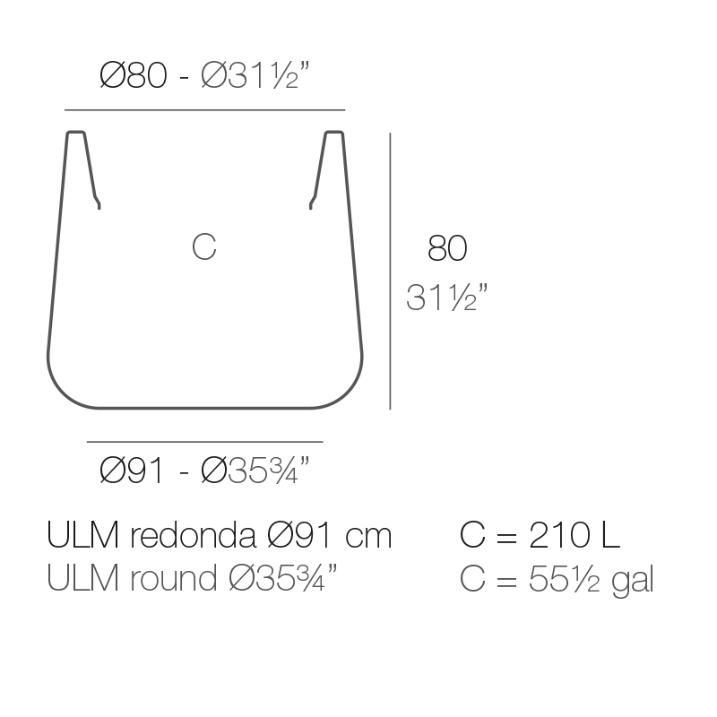 Кашпо пластиковое Ulm Simple