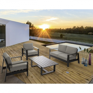 Лаунж-набор мебели Garden Relax Atlantic алюминий, полиэстр антрацит Фото 7