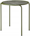 Столик кофейный металлический Scab Design Dress Code сталь, HPL оливковый, черный мрамор Сахара Фото 1