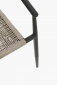 Кресло металлическое плетеное Garden Relax Linares алюминий, роуп угольный Фото 12