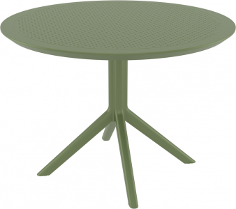 Стол пластиковый Siesta Contract Sky Table105 сталь, пластик оливковый Фото 1