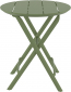 Стол пластиковый складной Siesta Contract Helen Folding Table Ø60 пластик оливковый Фото 7