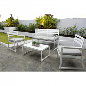 Комплект мебели Garden Relax Emmons алюминий/полиэстр белый Фото 3