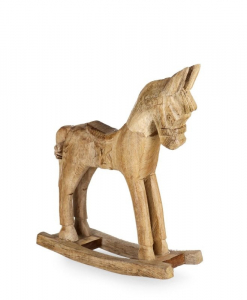 Лошадь-качалка деревянная Garden Relax Cavallino манго коричневый Фото 1