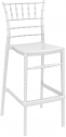 Стул пластиковый барный Siesta Contract Chiavari Bar 75 поликарбонат белый Фото 1