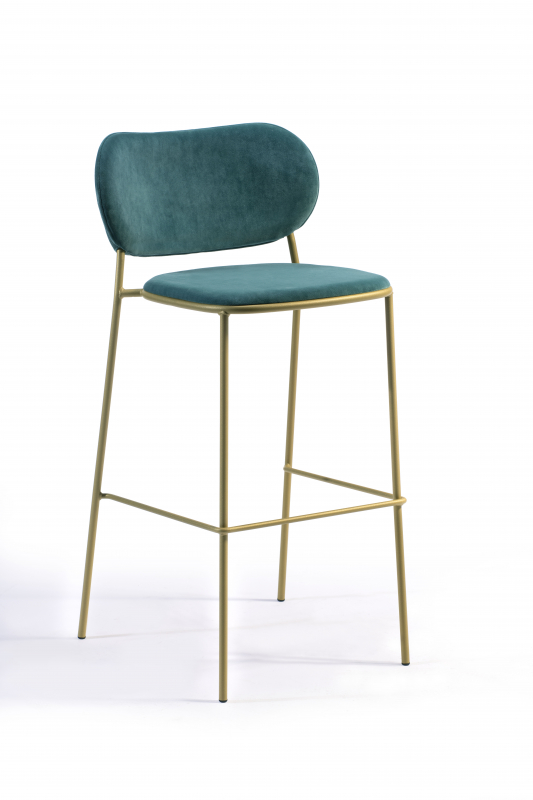 Стул барный с обивкой Nuta Light Stool 77