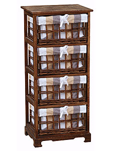 Комод Ariva AR-454S1 павловния, кукурузный жгут коричневый Фото 1
