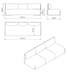 Модуль трехместный с обивкой-thumbs-Фото3