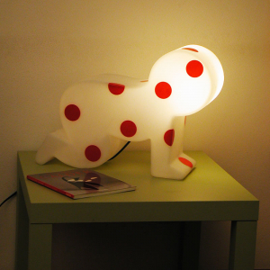 Светильник пластиковый настольный SLIDE Baby Lighting полиэтилен белый, красный Фото 4