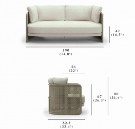 Диван двухместный с подушками-thumbs-Фото3