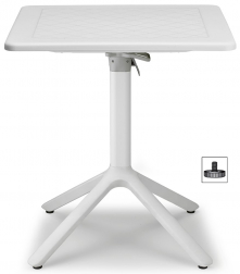 Стол пластиковый складной Eco Folding, лен, 700х700х750 мм