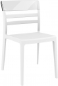 Стул пластиковый Siesta Contract Mone стеклопластик, поликарбонат белый, прозрачный Фото 1