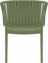 Кресло пластиковое с подушкой Siesta Contract Portofino стеклопластик, полипропилен, полиэстер оливковый, бежевый Фото 7