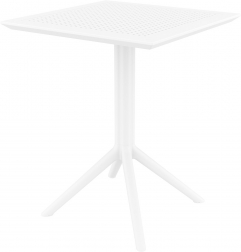 Стол пластиковый складной Sky Folding Table 60, белый, 600х600х740 мм