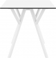 Стол пластиковый Siesta Contract Max Table 70 пластик, HPL белый Фото 7