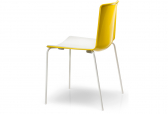 Стул пластиковый PEDRALI Tweet металл, стеклопластик белый, желтый, белый Фото 4