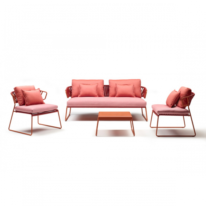 Диван плетеный с подушками Lisa Sofa Club