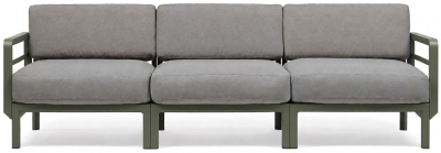 Диван пластиковый с подушками Nardi Maximo 3 стеклопластик, Sunbrella кактус, лава Фото 8