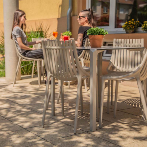 Стул пластиковый Vondom Ibiza Basic полипропилен, стекловолокно слоновая кость Фото 5
