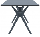 Стол пластиковый Siesta Contract Ibiza Table 180 пластик, ламинат HPL антрацит Фото 6