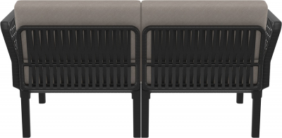 Комплект пластиковой мебели Siesta Contract Portofino Lounge стеклопластик, полипропилен, полиэстер черный, светло-коричневый Фото 13