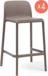 Комплект пластиковых полубарных стульев Lido Mini Set 4