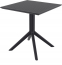 Стол пластиковый Siesta Contract Sky Table 70 сталь, пластик черный Фото 3